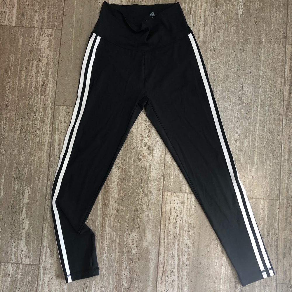 Adidas Women’s Striped Believe this Training Tights Size Small